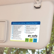 visor sticker go:safe visor sticker