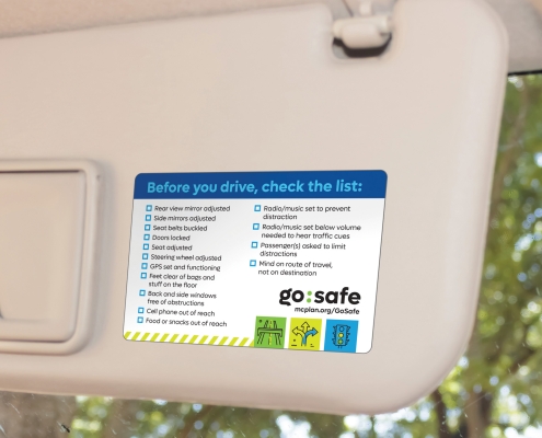 visor sticker go:safe visor sticker